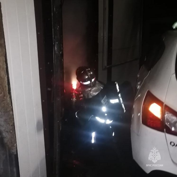 В Брянске на улице Пересвета сгорел гараж