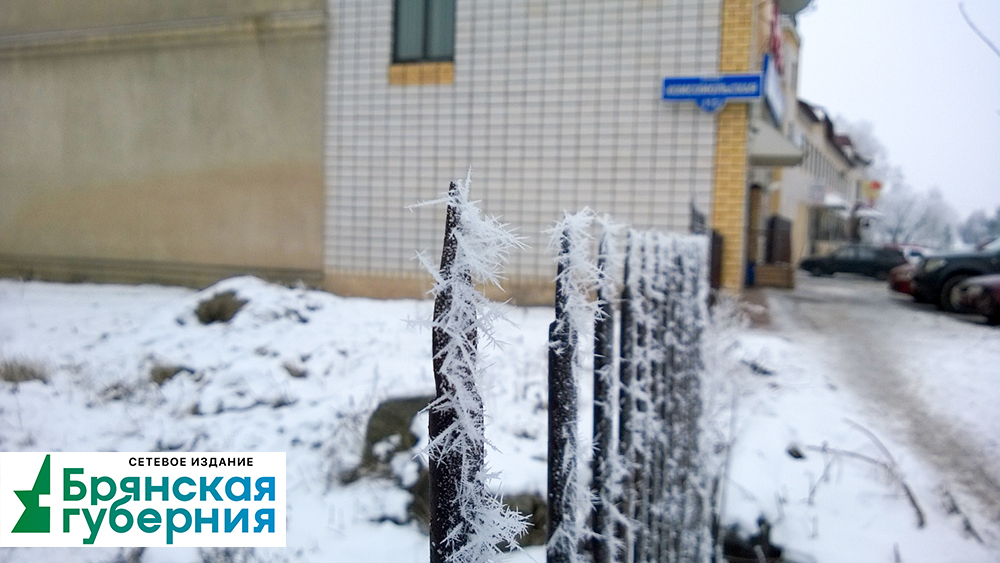 В Брянской области объявлено жёлтое предупреждение о снеге, ветре и гололедице
