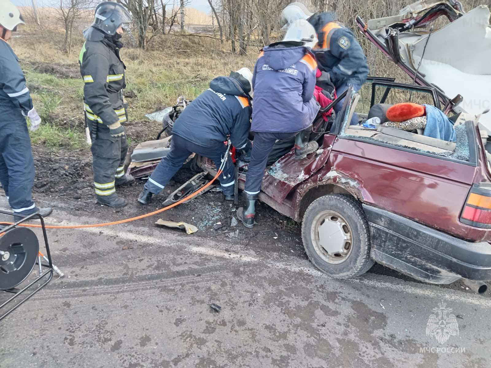 Под Брянском произошло жуткое ДТП: пострадавшего деблокировали из авто