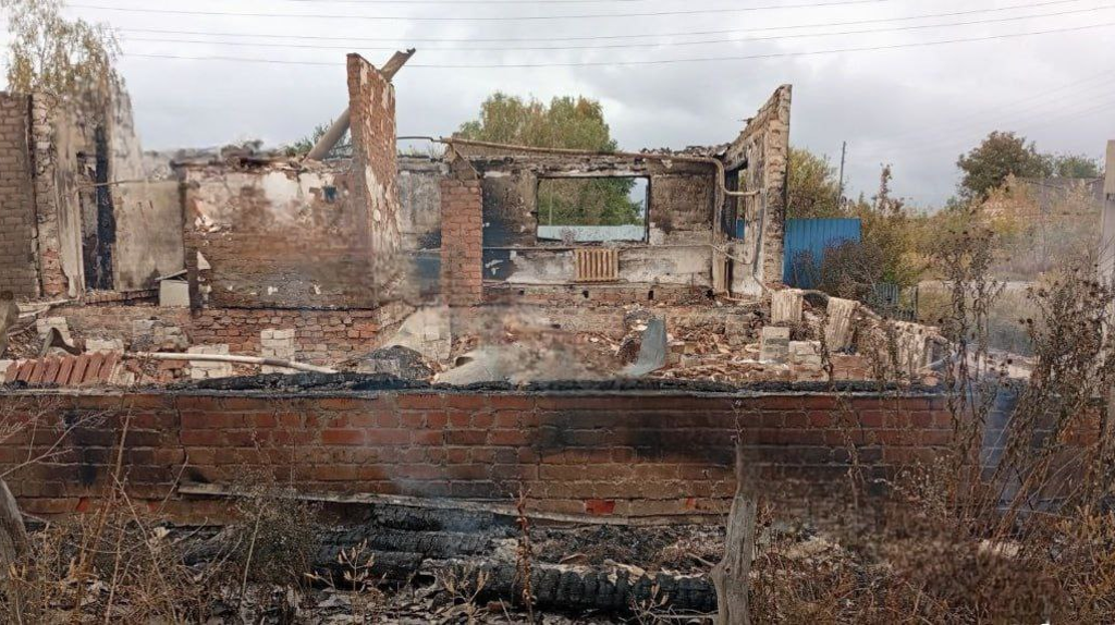 В брянском селе Новые Юрковичи украинские террористы сожгли еще один дом