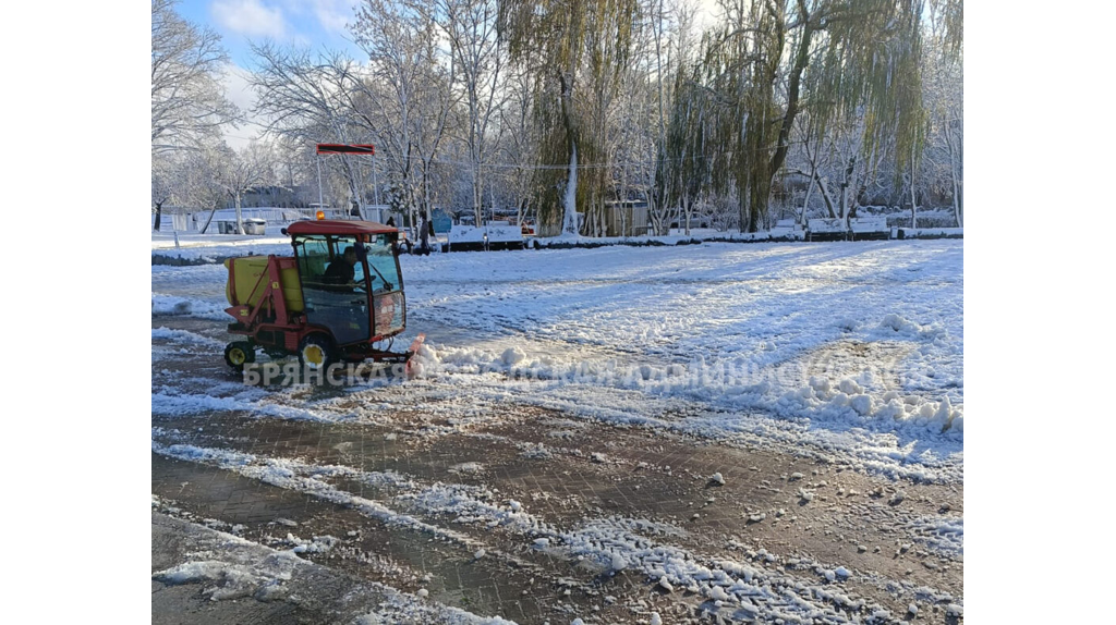 Брянские коммунальщики прошли первое в этом году испытание непогодой