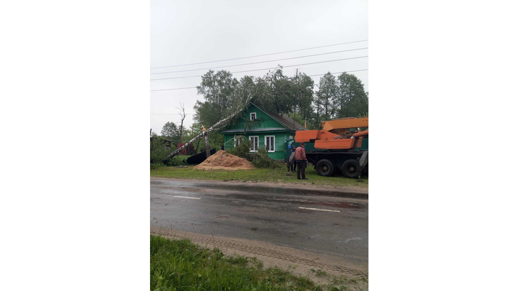 В Клинцах продолжаются работы по устранению последствий сильного ветра и дождя