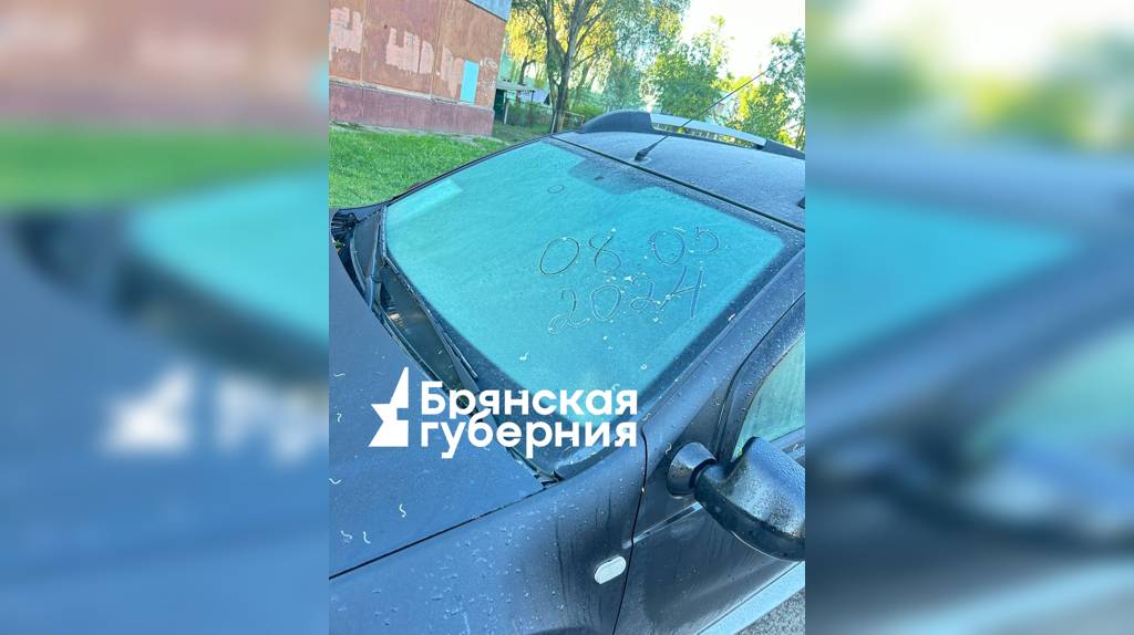 Утром брянские автомобилисты обнаружили на своих машинах ледяную корку