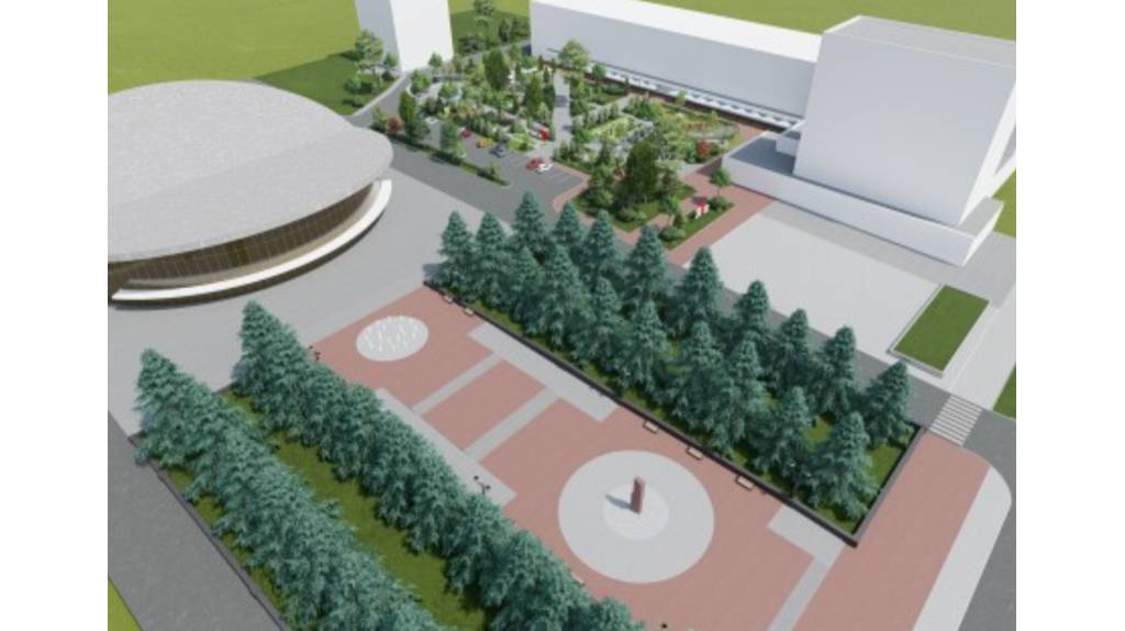 По проекту благоустройства перед цирком в Брянске запланировано построить фонтан