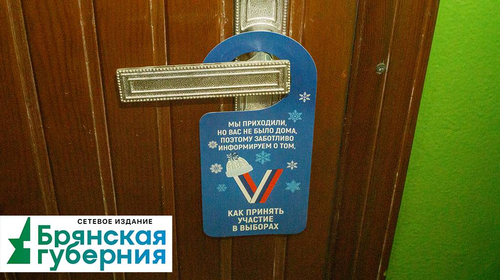 В Брянске проводится адресное информирование избирателей о предстоящих выборах президента