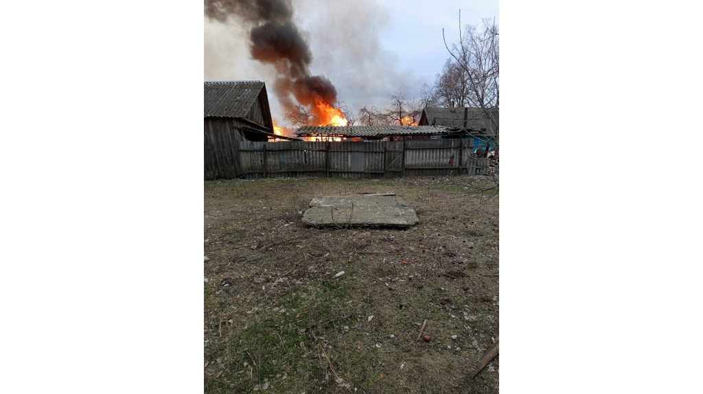 Опубликовали страшные кадры атаки на брянское село Хоромное