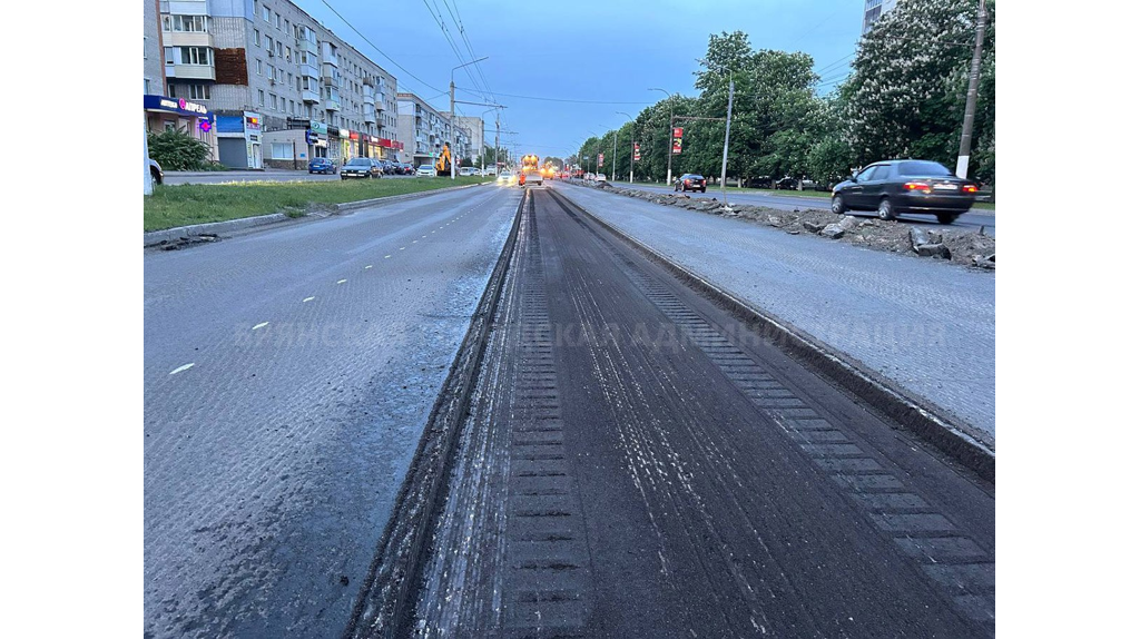 Среднюю полосу на Московском проспекте в Брянске укрепят слоем бетона