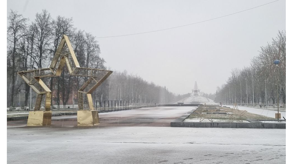 Брянск накрыл сильный снегопад