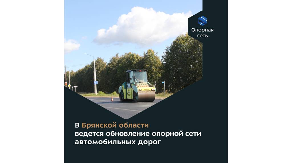 В Брянской области по нацпроекту обновляют опорную сеть дорог