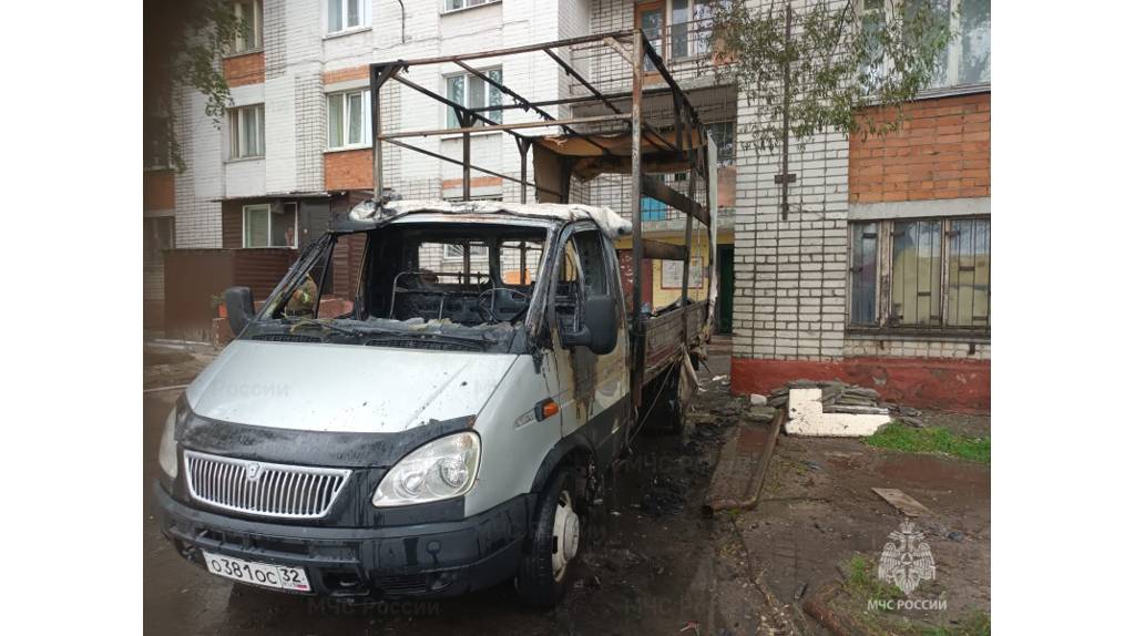 В Бежицком районе Брянска на улице Окружной сгорел автомобиль