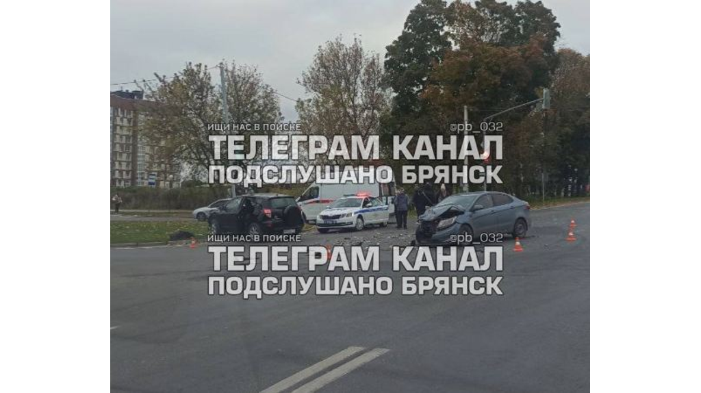 В Брянске на въезде в «Мегаполис-парк» произошло ДТП