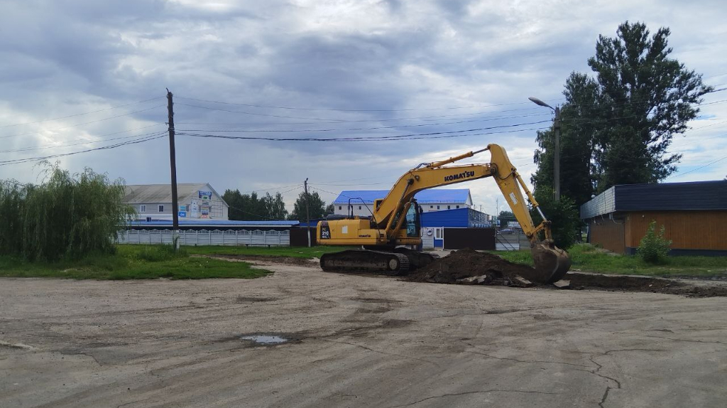 В брянском поселке Выгоничи стартовал капремонт дороги по бульвару Гагарина