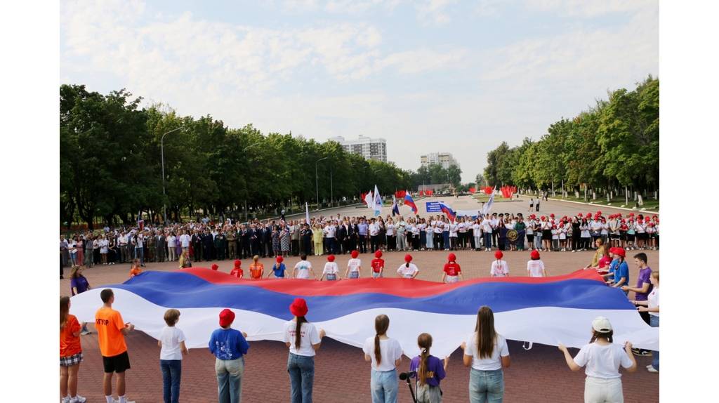 В День флага РФ на Кургане Бессмертия в Брянске прошла общественная акция