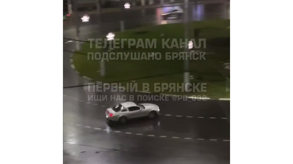 В Брянске любителя ночного дрифта оштрафовали на 11,5 тысячи рублей