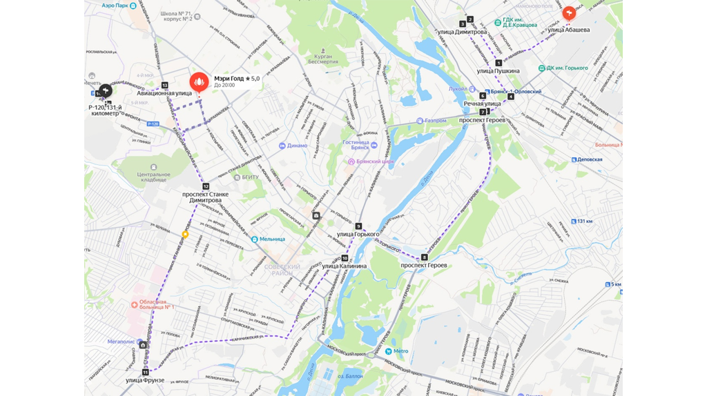 С 1 июля в Брянске по проспекту Героев запустят автобус №1 