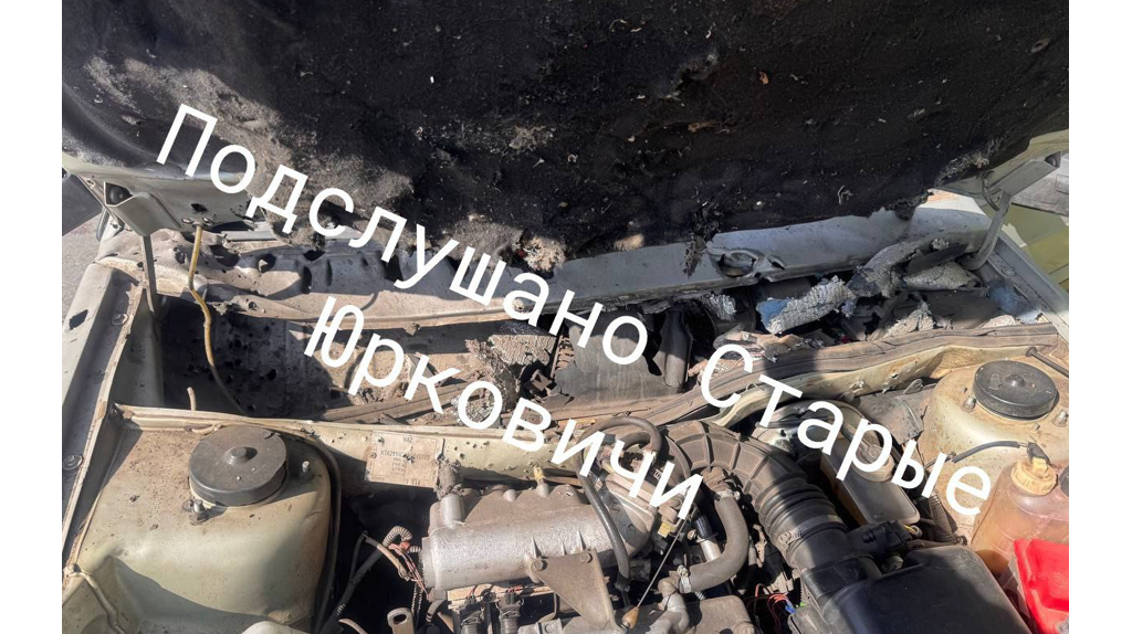 Появились фото машины после подрыва дроном ВСУ в брянском приграничье