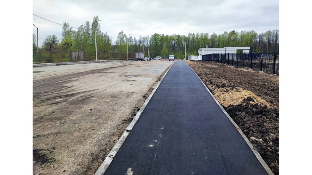 В Брянске по нацпроекту строят тротуары к военному госпиталю