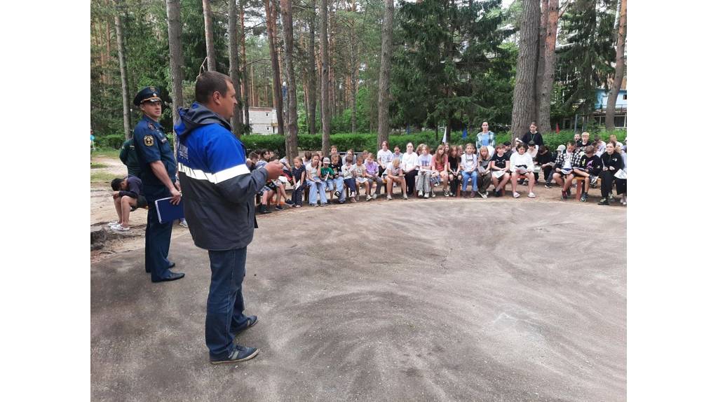 В детском оздоровительном лагере «Ручеёк» в Унече провели день безопасности