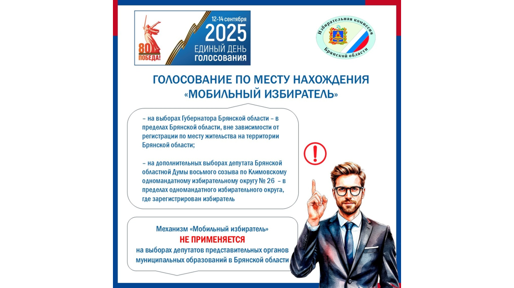 Брянцы благодаря приложению «Мобильный избиратель» проголосуют по месту нахождения