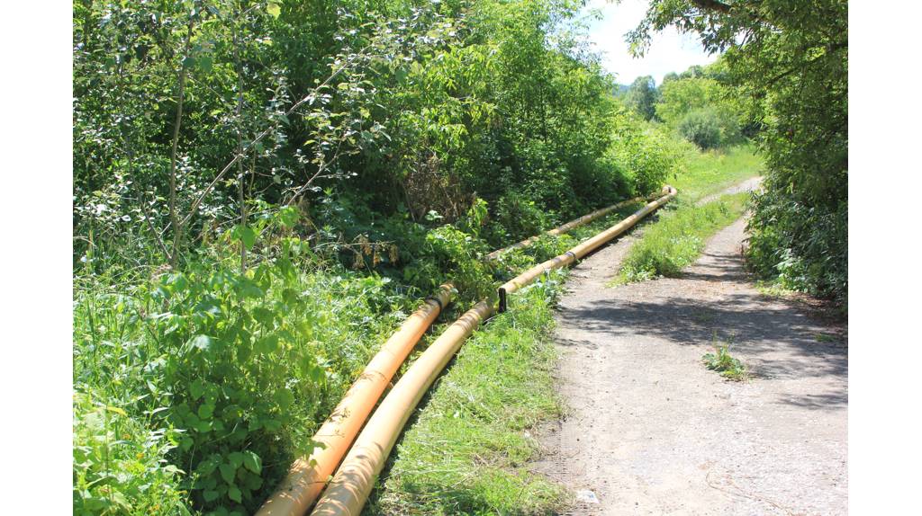 Брянские специалисты начали укладку газопровода в русле реки Болвы возле Фокино