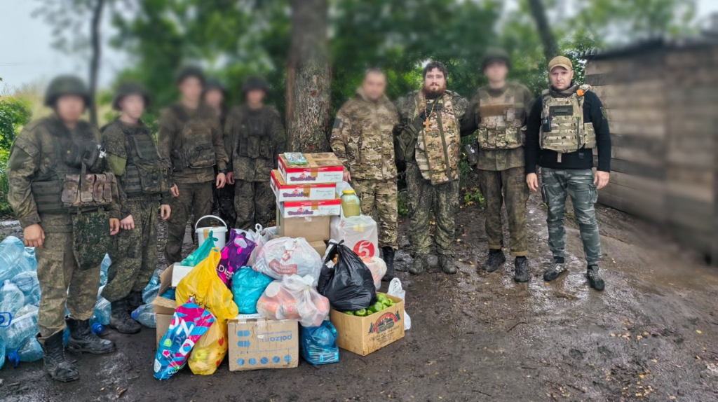 Брянский военный священник доехал до «Севера» с новым гуманитарным грузом