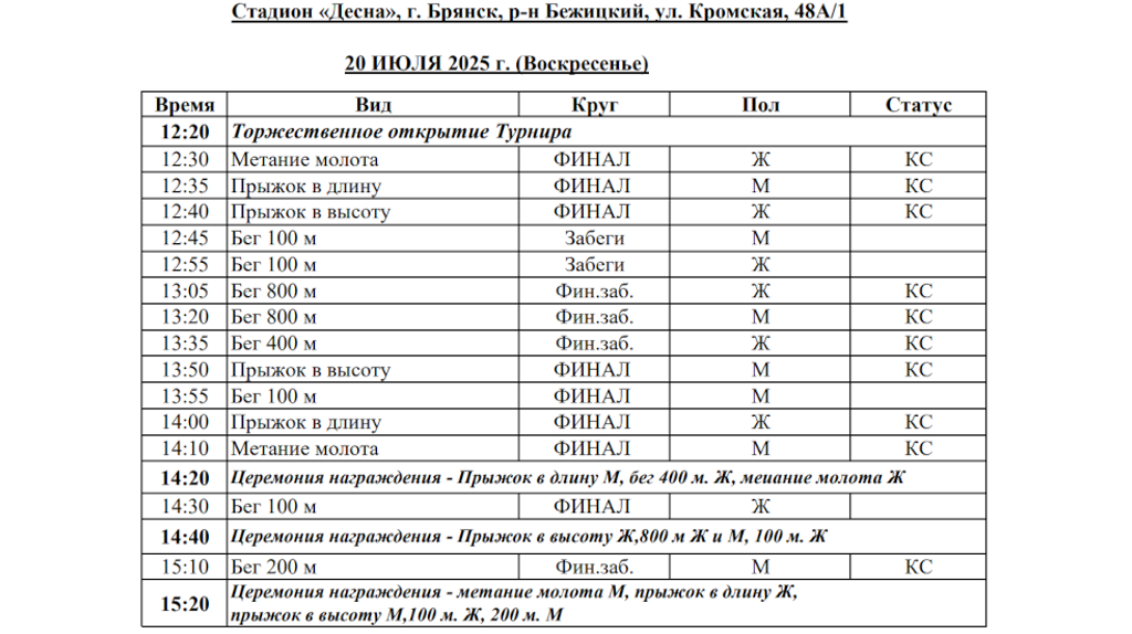 В Брянске почтят память ЗТ РСФСР Евгения Синяева международными соревнованиями