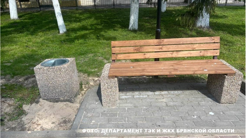 В Гордеевке благоустроили общественную территорию на улице Ленина
