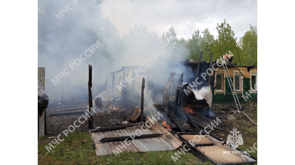 В карачевском селе сгорел жилой дом