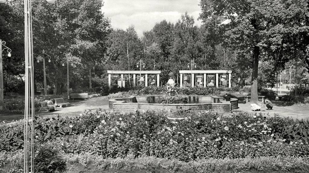 Опубликовали старое фото фонтана в Бежицком парке культуры и отдыха