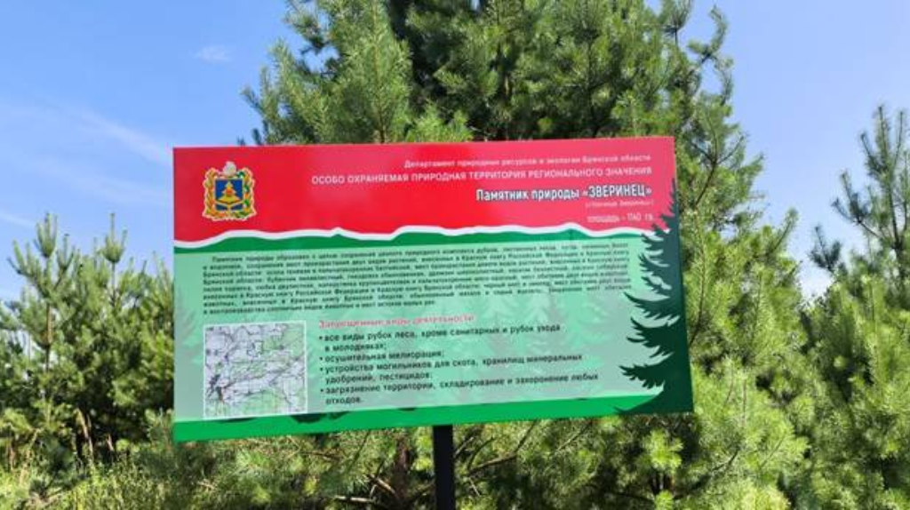 Памятник природы «Зверинец» под Почепом обозначили аншлагом