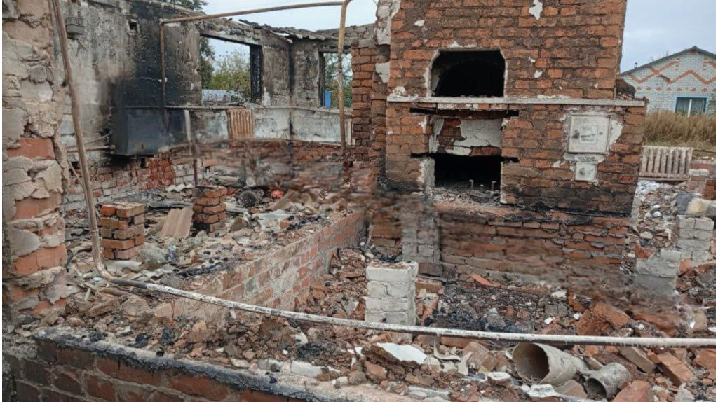 В брянском селе Новые Юрковичи украинские террористы сожгли еще один дом